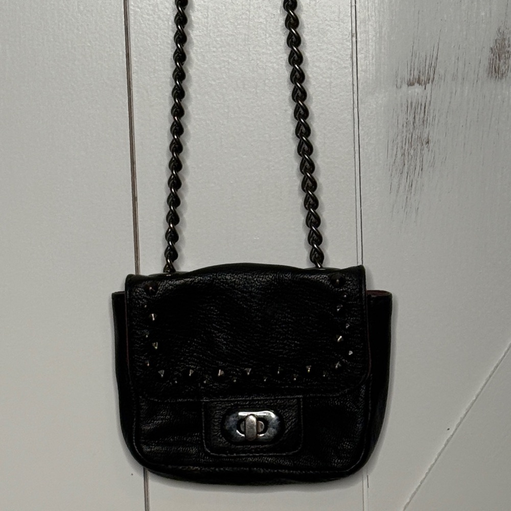 Banana Republic Black Leather Crossbody Bag